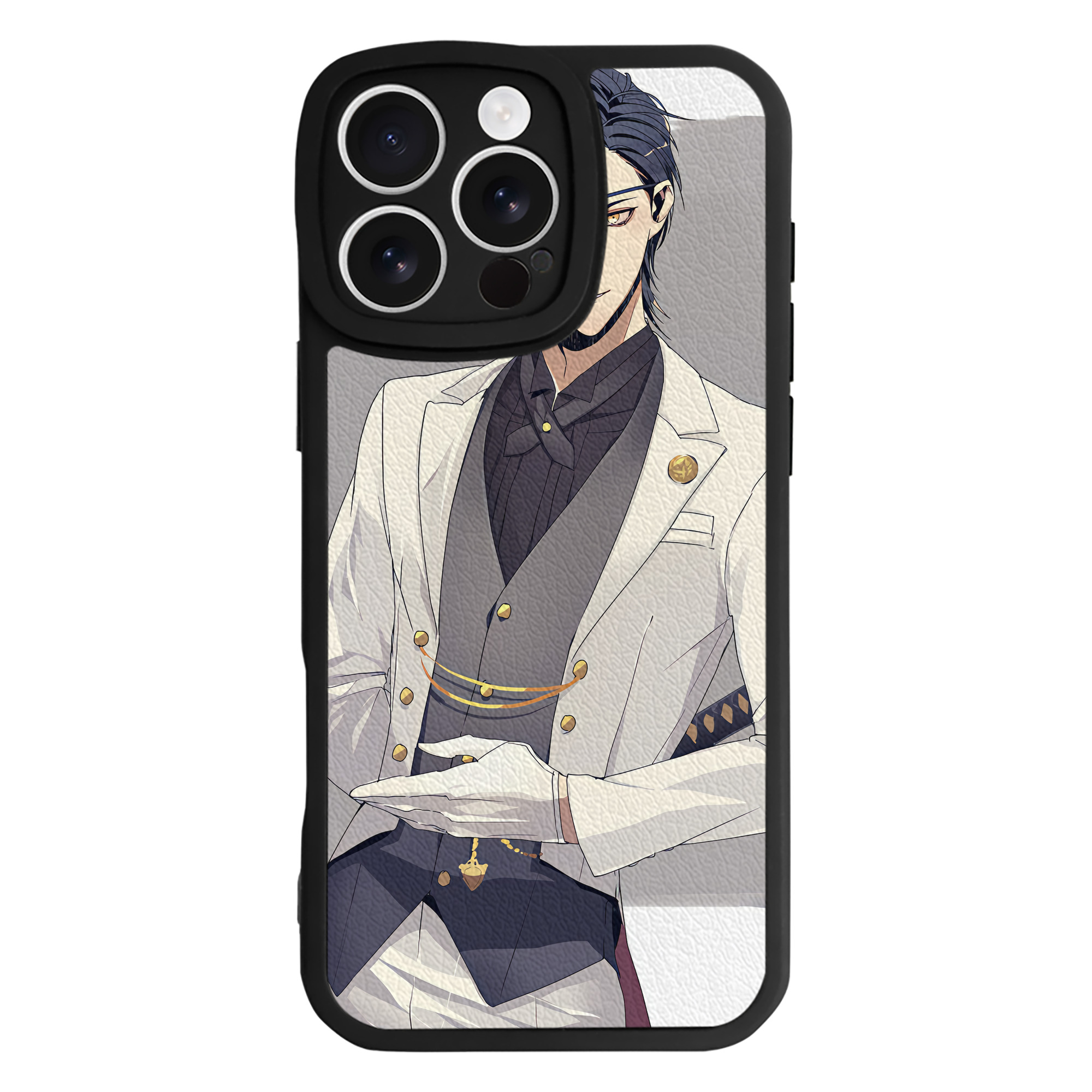 （画像用） 刀剣乱舞 Touken Ranbu 【iPhone 16シリーズ対応】シリコンスマホケース（レザー調） 材質：シリコン
